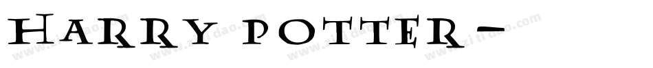 Harry Potter字体转换